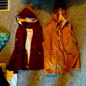 Sweater vest fur lined